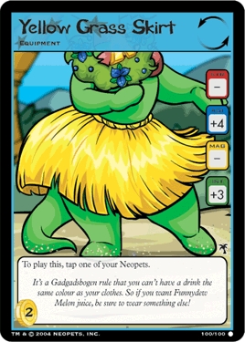 Yellow Grass Skirt